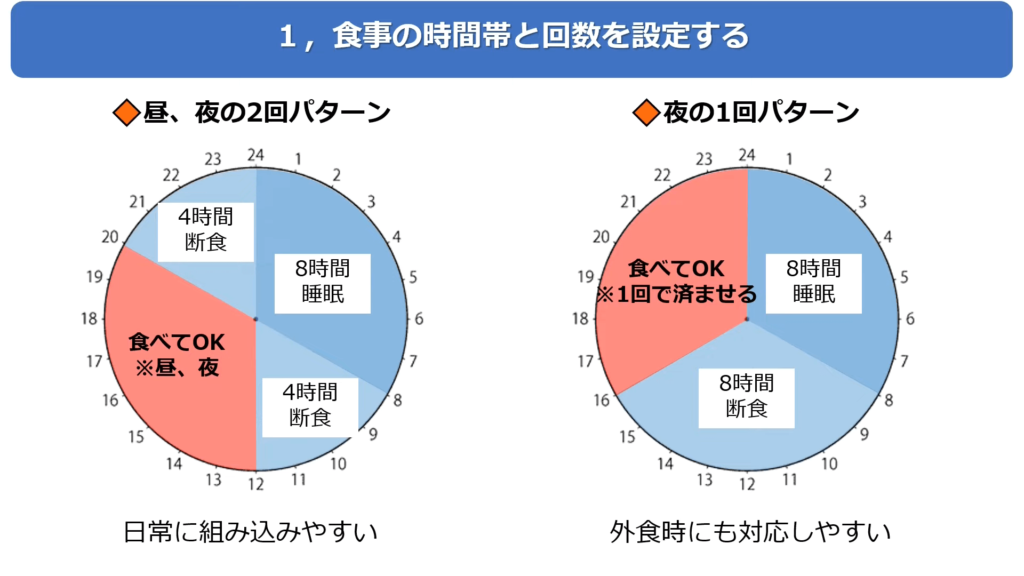 オートファジーダイエットの秘訣｜食事の時間帯と回数を決める